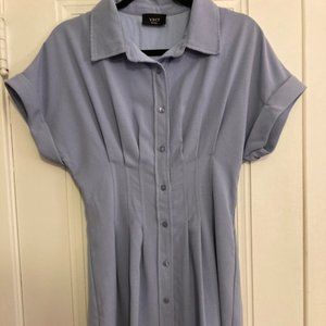 Blue Vici Button Up Dress in Size Small, Never Worn